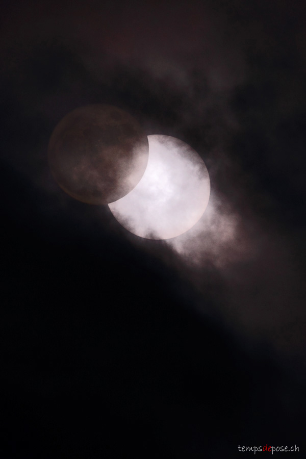 Eclipse solaire vue depuis Genve