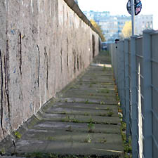 Les restes du mur de Berlin