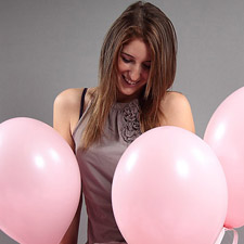 Les ballons rose